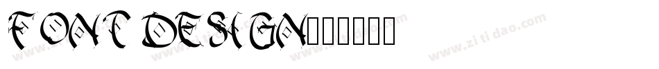 FONT DESIGN字体转换